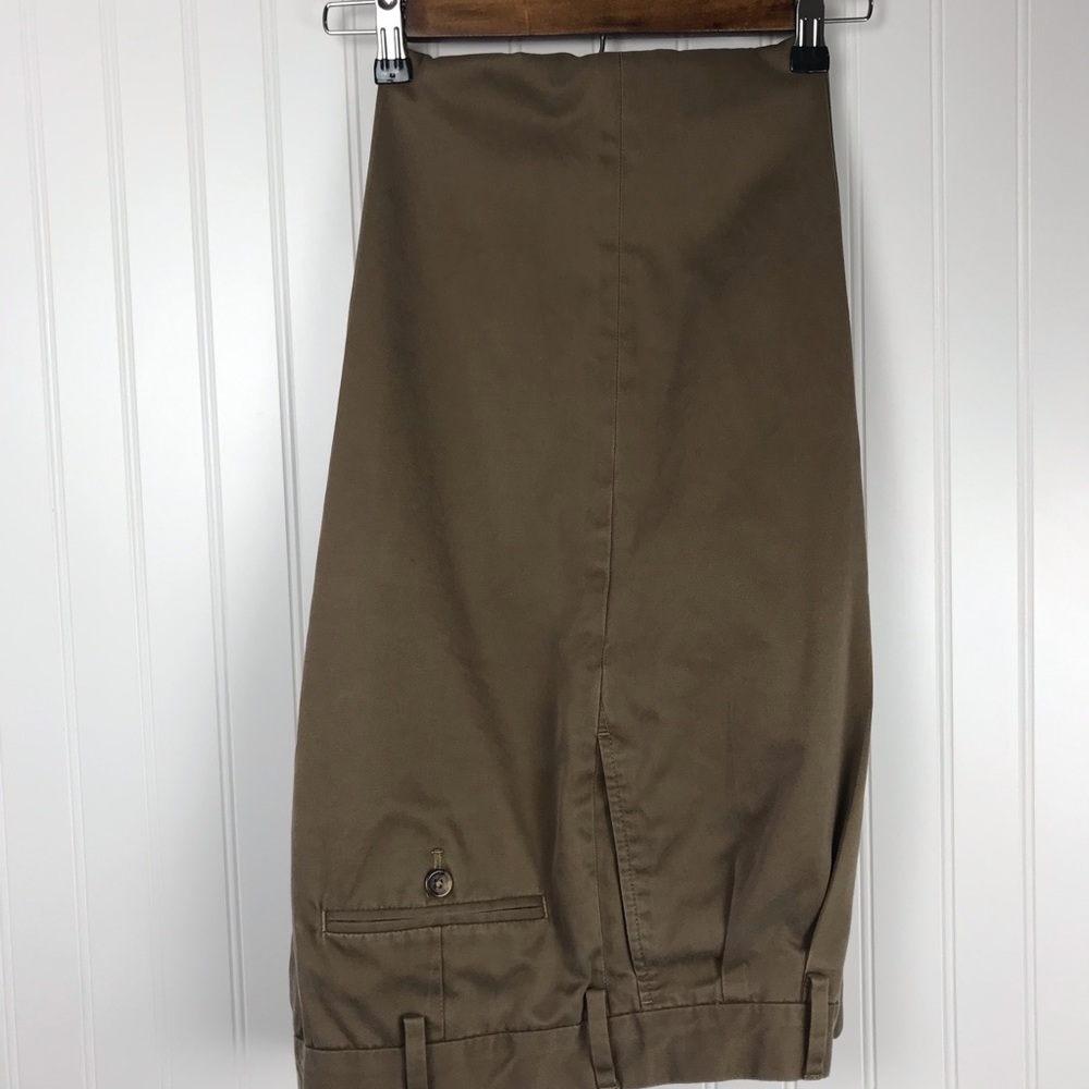 Lands’ End Traditional Fit Tan/Bark Chino Pants